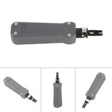 Herramienta Punch Down de Impacto función Anti-skit Diseño de torsión Cable de Red Herramientas de Cortador de Cable 110/88 para Colocar el Cable en el Terminal Gris - como en la foto - Ver 5