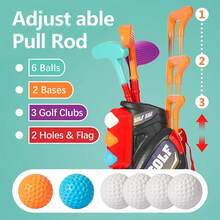 Children's Golf Club Toy Set - Portable Indoor/Outdoor Sports Set, Parent-Child Interactive Educational Toy, Perfect Birthday Gift For 6-12 Year Old Boys And Girls - Multicolor - View 7