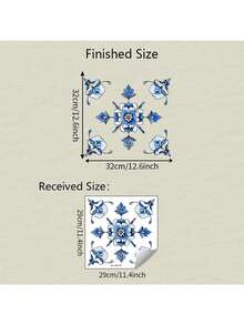 1pc European-Style Colorful Retro Pattern Decorative Sticker, PVC Sticker, Removable Self-Adhesive Easy-Tear Sticker, Home Decoration To Refresh Your Life, Holiday Decoration Sticker, Birthday And Graduation Gift. - Multicolor - View 8