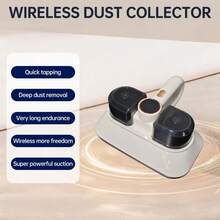 1 Stück tragbarer Handstaubmilbenentferner, Heim-Staubmilben-Staubsauger für Sofa, Bett, kleine Haushaltsgeräte, Tastatur, Teppichreinigung, 2000mAh*3/100W/70dB (Bitte vor Gebrauch vollständig aufladen)