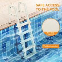 44 Inch 5-Step Pool Ladder - 300 LBS Capacity With Safety Handrails - Default - View 8