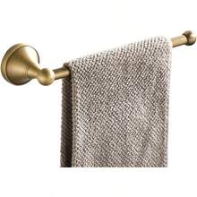 Flybath - Toallero de barra abierto latón montaje en pared 29 cm Antiguo Bronce cepillado Towel Ring - BronceCepillado - Ver 1