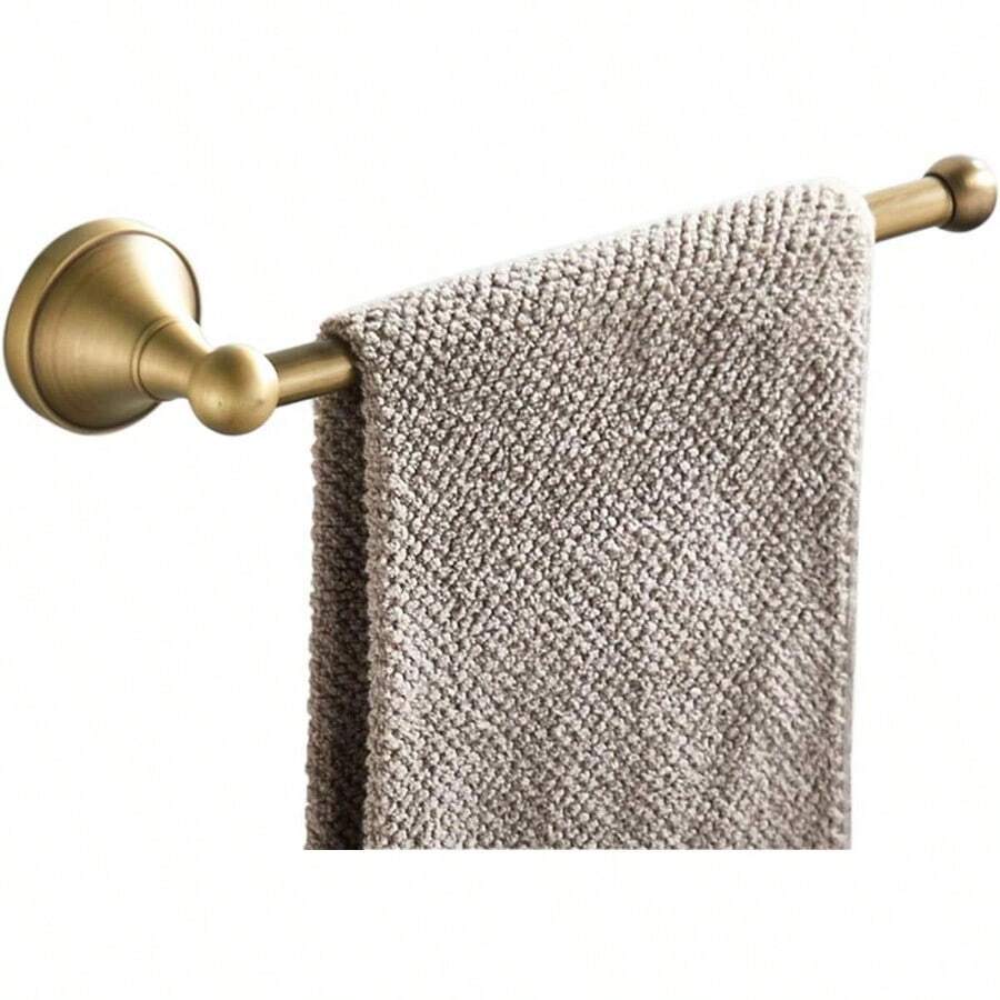 Flybath - Toallero de barra abierto latón montaje en pared 29 cm Antiguo Bronce cepillado Towel Ring - BronceCepillado - Ver 1