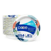 Dixie Medium Paper Plates, DIXIE® 8.5 INCH PAPER PLATES, 154/90ct, 2X Stronger*, Microwave, Soak-Proof, Cut Resistant, Disposable Plates For Everyday Breakfast, Lunch, & Dinner Meals Disposable Plates For Heavy, Messy Meals,Disposable Bowls Great Snacks, Dessert, And Light Lunch Meal,Disposable Plates, Party Plates Cake Dessert Plates, Tableware Dinnerware Set Supplies For Daily Meals Birthday Baby Shower Holiday Picnic Graduation Wedding Dinner , For Halloween Or Christmas Party,Kitchen Supplies, Disposable Items, New Year Gifts, Large Capacity Paper Plates - 彩色 - 查看 11