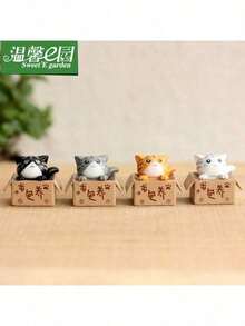Cute Kitten Figurine, Decorative Accessory For Cross-Border Pet Lovers - Multicolor - View 8