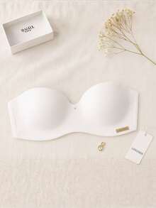 Women's Strapless Bra With Reinforced Support And Removable Straps - 白色 - 查看 1