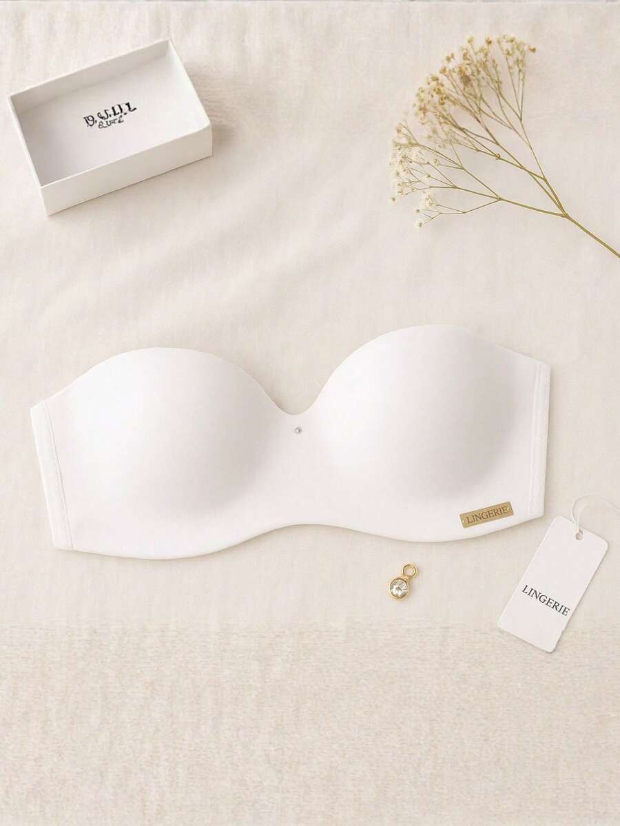 Women's Strapless Bra With Reinforced Support And Removable Straps - 白色 - 查看 1