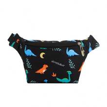 1pc Cartoon Print Waist Bag, Lightweight Zipper Closure Mini Crossbody Bag, Versatile Chest Pack Fabric Backpack Suitable For Daily Use - A - View 11