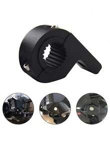 Black Motorcycle Spotlight Tube Clip Protection Bumper External Spotlight Modification Bracket Aluminum Alloy Small 69 Expansion Fixing Bracket - Multicolor - View 8