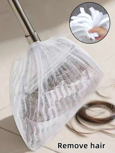 一次性扫帚套，专为去除地板上的毛发、清洁缝隙、去除静电灰尘和方便清扫而设计。这是一款用途广泛的家居清洁工具，适用于各种场景，同时也可用作防尘罩。是新年大扫除、节日聚会以及日常毛发和灰尘清除的理想之选。