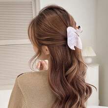 2 PCS Swan Shaped Hair Claw Clip Hair Jaw Clips Fashion Strong Hold Hair Barrettes Hairpins Hair Ponytail Holder Decor Hair Accessories For Women Girls - 無色 - 查看 4