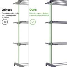 Oak&Tea Clothes Drying Racks - رمادي - مشاهدة 5