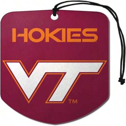 Virginia Tech Air Freshener 2-Pk 275 X 35 - &#34;VT&#34; Logo &Amp; Wordmark2