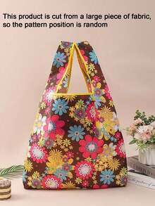 可重复使用的大号可折叠购物袋，带提手，购物手提袋，日常收纳袋