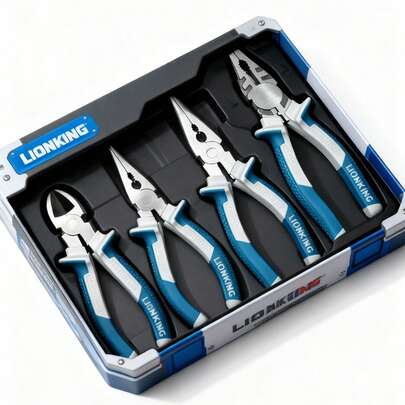 6-Zoll & 8-Zoll Schwere Stahl Draht Zangen Set, Spitzzangen, Seitenschneider, Industriequalität Arbeitserleichternde Zangen, Multifunktionale Elektriker Reparatur Werkzeuge, Haushalts Hardware