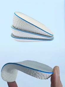 1 双增高鞋垫，柔软的 Eva 材质，平底鞋半码鞋垫，运动鞋后跟垫，为女性、男性运动鞋、休闲鞋提供后跟缓冲，返校用品，女鞋靴子配件，适用于户外、运动、旅行、家居、办公室、学校