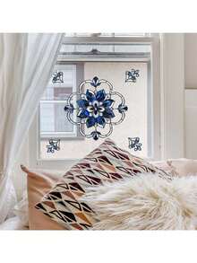 1pc European-Style Colorful Retro Pattern Decorative Sticker, PVC Sticker, Removable Self-Adhesive Easy-Tear Sticker, Home Decoration To Refresh Your Life, Holiday Decoration Sticker, Birthday And Graduation Gift. - Multicolor - View 9