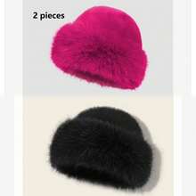 女士户外休闲蒙古帽，时尚头饰，适合秋冬日常穿着冬装 - 帽子 - 查看 27