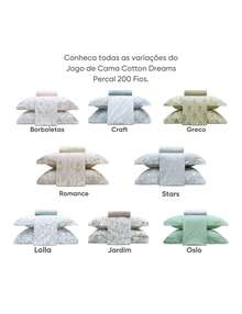 Appel Single Bed Sheet Set, 3 Pieces, 100% Cotton Percale, 200 Thread Count, Cotton Dreams - Multicolor - View 4