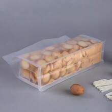 Premium Eight-Side Seal Transparent Stand-Up Bags With Handle - 100 Count Thickened Airtight Food Storage Bags For Tea, Coffee, Snacks & Kitchen Organization - 白色 - 查看 5