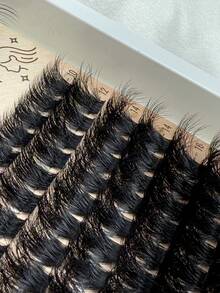 HINARIN 231pcs D Curl Individual Lash Clusters 100D+120D Eyelash Cluster Long Individual Lashes 10-20mm Thick Cluster Eyelash Extensions Volume Eyelashes Mink DIY Cat Eye Lashes Extension