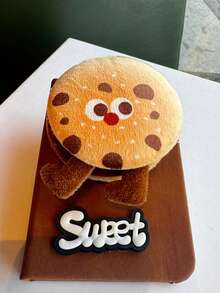 1 PC Creative And Fun Plush Food Pendant Notebook, Account Book, Cute Notebook, Small Notebook, Girl's Portable Notes