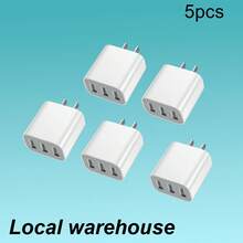 Bộ 5 củ sạc nhanh USB 3 cổng: Tương thích với dòng 16/15/14, thiết bị Galaxy & Android – Củ sạc đa thiết bị, phù hợp cho nhiều người sạc cùng lúc, nhiều thiết bị sạc cùng lúc, đáp ứng nhu cầu sạc tại nhà và bàn làm việc văn phòng. Bộ sạc điện thoại đa cổng công suất cao. - Xem 3