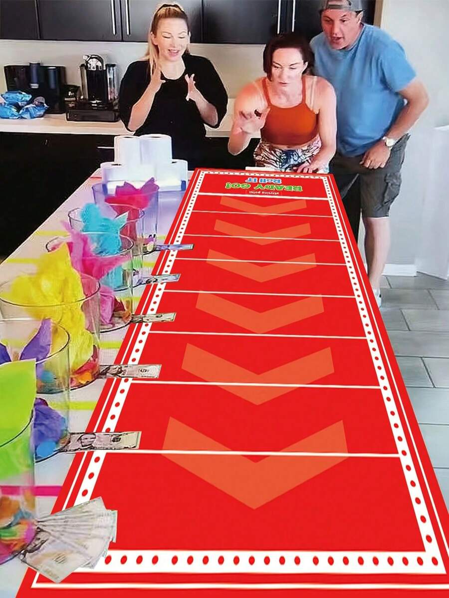 1 Piece Roll Scoring Game: Creative Activity Game For Drinking And Sports Parties, Ideal Gift For Proposals, Car Parties, Made Of Polyester - Multicolor - View 1