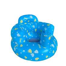 1pc Cute Inflatable Baby Seat, Portable Infant Dining Chair, Air Pressure Inflation Booster Seat - Multicolor - View 10