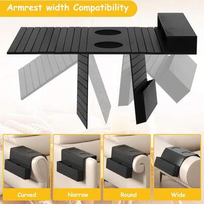 EstiloQivine Posavasos PortáTiles,Portavasos De Silicona Para Sofá,Mesa Plegable Para Sofá,Soporte Flexible Antideslizante,Soporte Tazas, SillóN PortáTil Bebida, Tazas, Come, Aperitivos, TeléFonoVersióN Mejorada