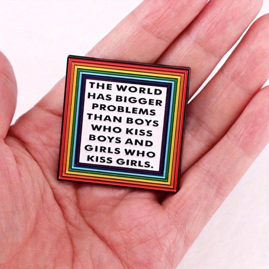 Viral LGBTQ+ Pride Pin | Bold Message Design – Hot Item For Women's Fashion, Activism & Daily Self-Expression  Ideal Accessory For Women's Outfits At Pride, Protests & Social Gatherings - Nhiều màu - Xem 1