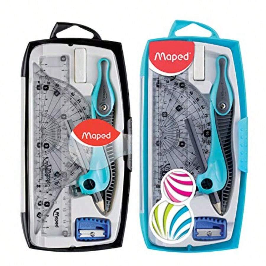 MAped - 519118 Juego geométrico Kidz caja con 8 piezas colores surtidos - como en la foto - Ver 1