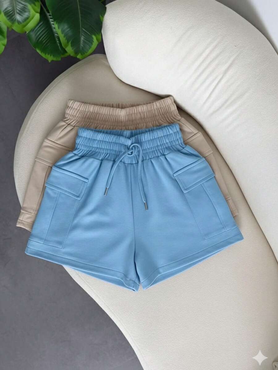 Women's Shorts Sweatpants Sweatpants Loose Shorts Comfortable Cotton - 摩卡棕 - 查看 1