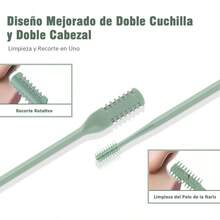 5 Pcs 2 en 1 Rasuradora de Nariz, Cortador de Pelo , con Cuchilla de Doble Filo, 360 Giratorio, Porttil y Lavable a Mano, Depiladora de Nariz, Unisex - Mezcla de Colores - Ver 3