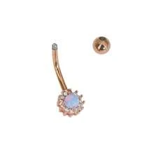 1 chiếc khuyên rốn lấp lánh bằng thép không gỉ 316L 1.6x11mm đính đá Rhinestone nguyên khối bán buôn - Móng rốn (1 cái) - Xem 5