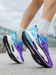 Women's Breathable Low-Top Running Shoes - Round Toe Lace-Up Design, Comfortable For All Seasons - Suitable For Running, Hiking, Casual Wear (Multiple Sizes Available), Sporty Style, Versatile Footwear - Purple Moon - View 13