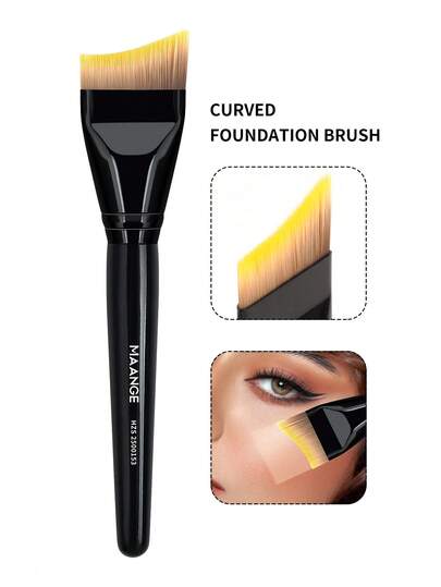 MAANGE 1pc Effective Application Skin Friendly Makeup Brush Portable Cosmetic Brush Foundation Brush Face Brush Powder Brush Concealer Brush Detail Brush At Home Or On-The-Go Doundation Brush For Liquid Makeup For Women Mom Wife Sister Teen Girl Friend
