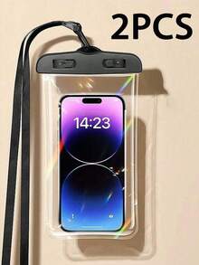 1 pieza Bolsa de buceo impermeable, pantalla táctil sellada para natación, fotografía submarina, a prueba de polvo, a prueba de golpes, a prueba de lluvia, a prueba de agua, equipo flotante, estuche de teléfono conveniente - Multicolor - Ver 17