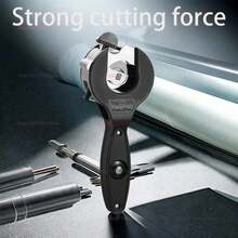 Muy bueno Cortador de tubos de trinquete de alta resistencia 8-29mm Cortador de tubos universal para cortar mangueras de acero inoxidable, cobre y aluminio Herramientas manuales - 8-29 mm - Ver 6