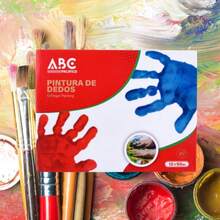 50 ml de pintura para dedos - morado claro - Morado - Ver 5