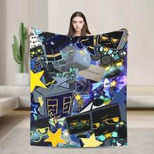 Dandys World Astro Sleep Warm Soft Blankets  Decorative Plush Throw Blanket Funny Home Decor Bedspread Sofa Bed Cover - 14 - View 19