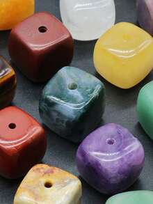 1个天然石香炉，方形香架，天然石工艺装饰品，迷你香炉底座，香炉装饰，房间装饰，卧室配件，家居用品，适用于万圣节、恐怖、秋季、节日、圣诞节、冬季等场合 - 彩色 - 查看 6