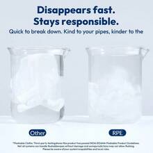 Flushable Wet Wipes - 6 Large Packs 360 Ct - Unscented Extra-Large Body And Hand Tissue With Vitamin E And Aloe - For Adults And - Ideal For Home Bathroom Car And Everyday Hygiene - 360 chiếc6 gói - Xem 6