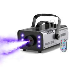 Máquina de humo con control remoto inalámbrico, 1200 W, con 6 bombillas LED 3 en 1 de alta potencia. Ideal para teatro, escenarios profesionales, entretenimiento en casa, fiestas de Halloween, DJ, discotecas y bodas. - Tipo de Enchufe B USA (110-127V) - Ver 8