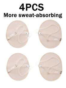Wiederverwendbare Achselhöhlenkissen - Schweißkissen für die Achselhöhle mit verstellbaren Trägern unsichtbar, schweißhemmend, atmungsaktiv, waschbar - diskrete Schutzausrüstung für Hidschab, T-Shirts, Sommer, Sport, Reisen (Weiß, 10/8/6/4/2 Stück)
