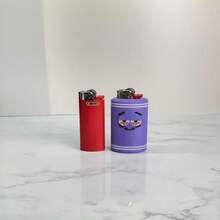 Lit Towel Cartoon Lighter Sleeve Fits Classic BIC Lightweight Fun & Giftable Accessory For Festivals & Everyday Use - Mặc định - Xem 6