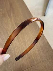 3条/1条，周长14.17英寸/36厘米，黑色、白色、玳瑁色塑料发箍，简约防滑锯齿设计，百搭、优雅、简约，适合日常、户外、海滩、派对、通勤、度假、发型设计、洗脸、化妆、服装配饰、发带、头饰、发箍等各种场合。 - 彩色 - 查看 8