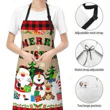 Aprons - Christmas Santa Claus Snowman Reindeer + M - View 3