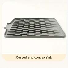 1PC Non-Slip Kitchen Drain Mat With Built-In Drainage System - Heavy-Duty 15.75x12.6 Inch Countertop Protector Mat, Easy-To-Clean Surface, Compatible With Sinks, Refrigerators, And Drainers - Perfect For Modern Kitchens And Homes. - Multicolor - View 9