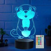 Regalo de coche de carreras para niño, luz de una noche con control remoto, cambio de 16 colores, temporizador, modo de parpadeo RGB y regulable, merchandising de coche de carreras para niños - Color 1 - Ver 24